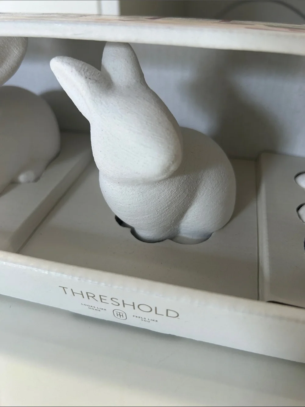 NWT Threshold 3 pc Easter Bunny Taper Candleholders